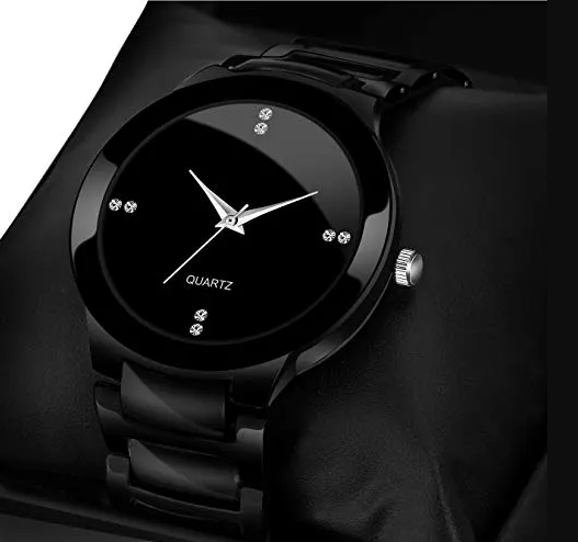 Crystal Wrist Watch Stainless Steel