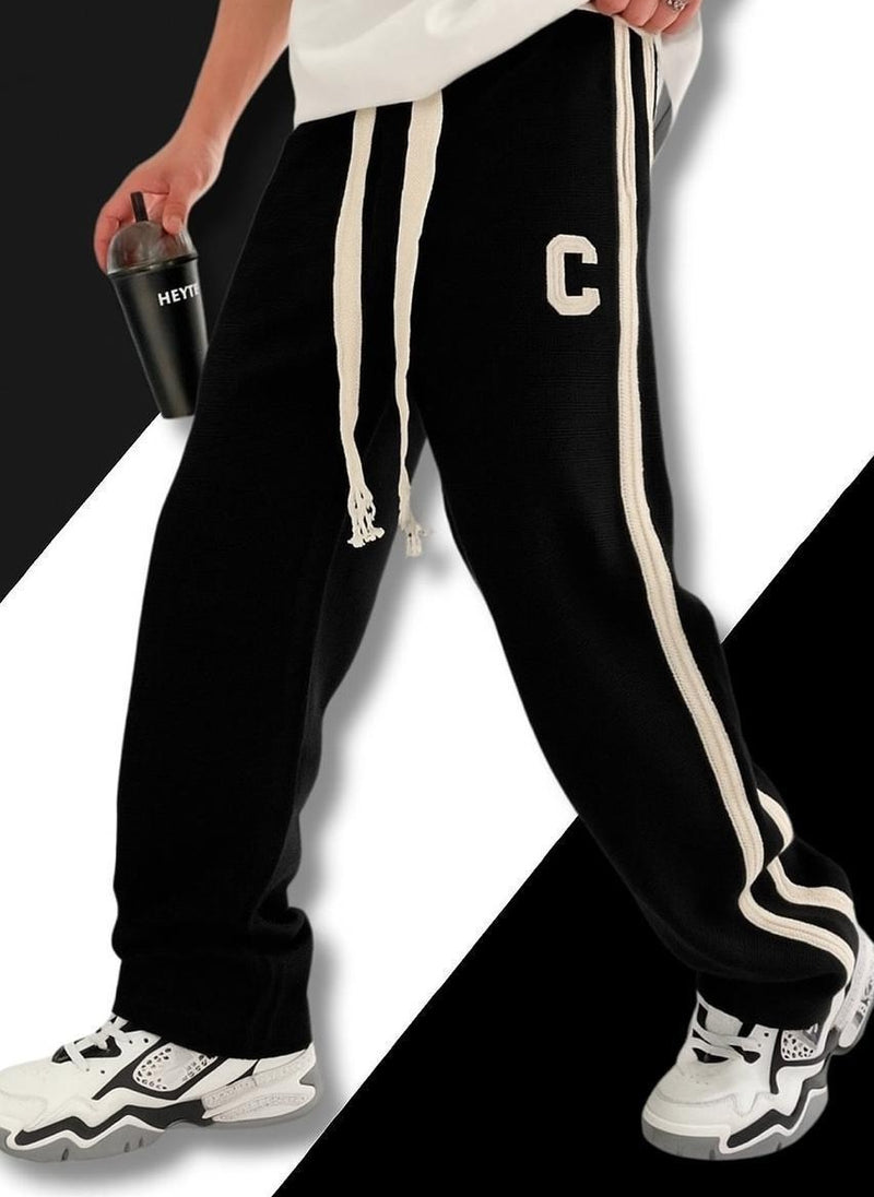 Premium Oversized Varsity Stripe Trouser