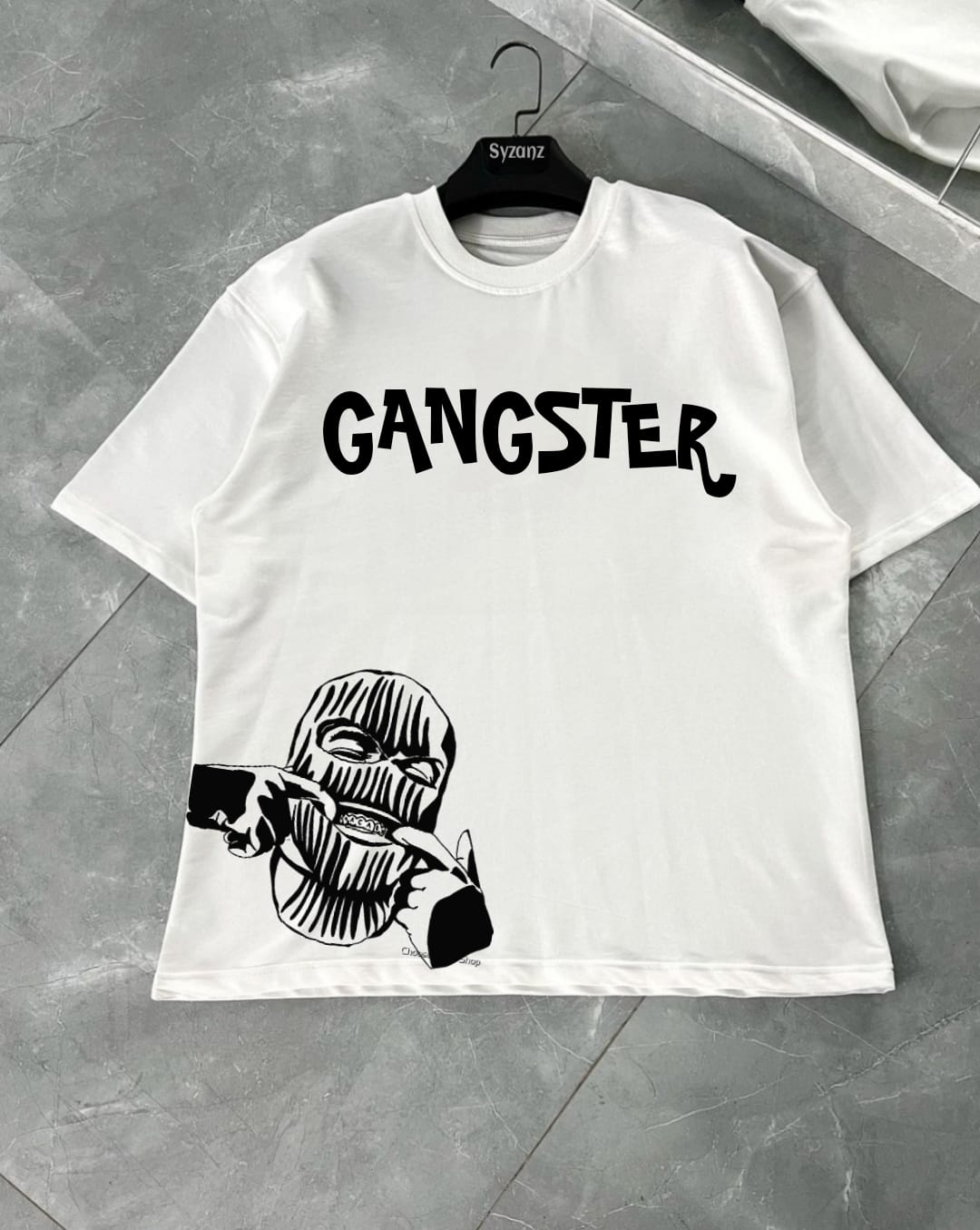 Graphic T-shirt featuring 'The Hustler' design, embodying a bold, ambitious spirit. The artwork showcases a determined figure, often depicted in action, with symbolic elements such as money, cityscapes, or gears, highlighting themes of hard work, success, and relentless pursuit of goals. The design is sharp, dynamic, and full of energy, reflecting the hustle mentality. Made from premium, soft fabric, this T-shirt is comfortable yet impactful, perfect for those who live by the hustle and want to make a state